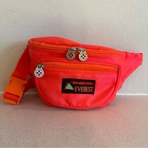 Vintage Everest Original Top Sports Nylon Waist Pack Hiking Camping Trails Out